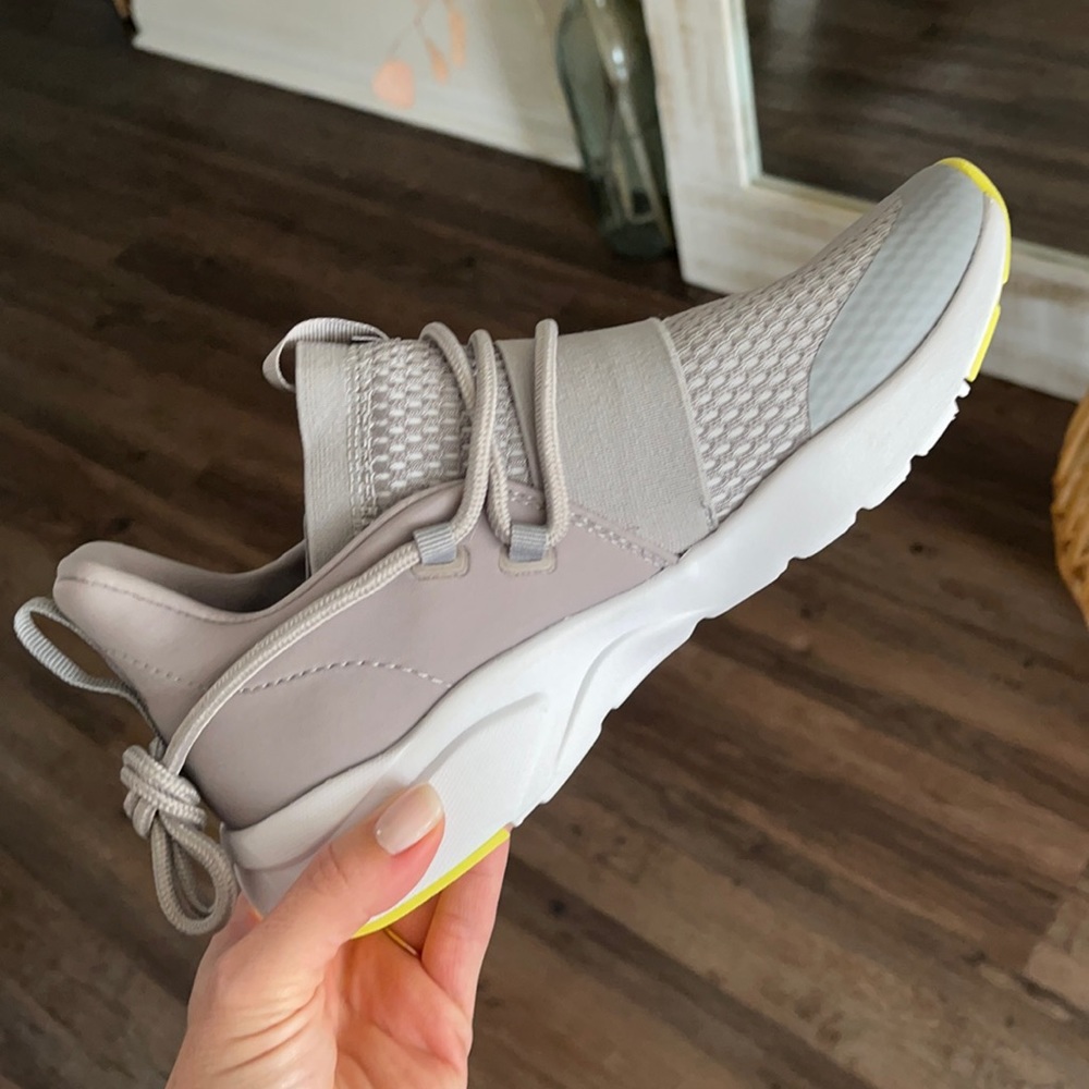 NEW NEVER WORN Grey Fabletics Workout Shoes